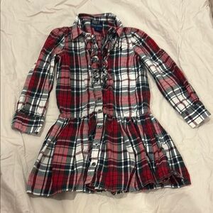 Ralph Lauren Red and Blue Button Down Shirt